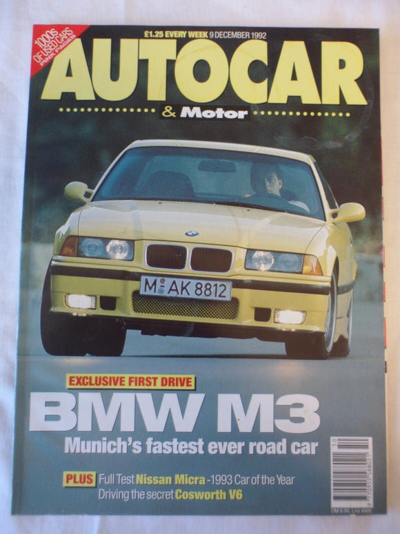 Autocar - 9 December 1992 - BMW M3