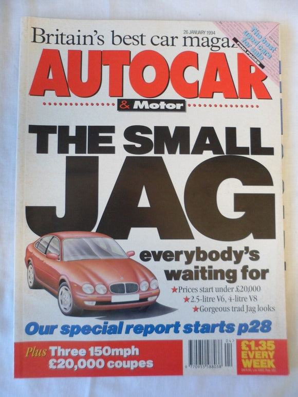 Autocar - 26 January 1994 - Fiat Coupe - Honda Prelude - Rover 220