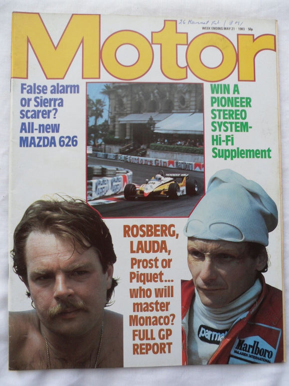 Motor magazine - 21 May 1983 - Monaco Grand Prix - Mazda 626