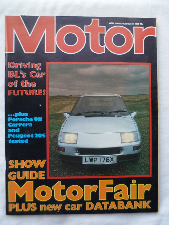 Motor magazine - 22 October 1983 - Peugeot 205 - Porsche 911 - Motorfair