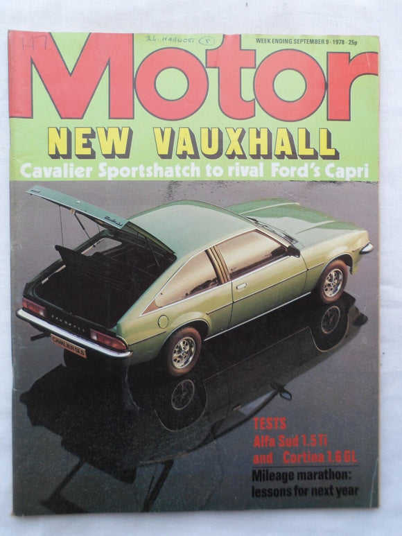 Motor magazine - 9 September 1978 - Vauxhall Sport hatch - Cortina