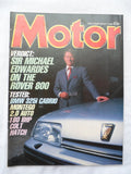 Motor magazine - 9 August 1986 - BMW 325i Cabrio - Rover 800