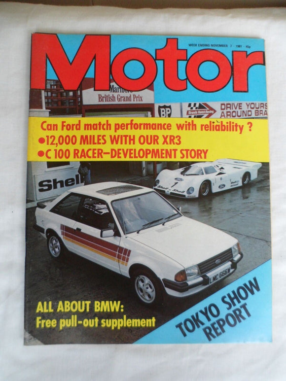 Motor magazine - 7 November 1981 - Ford Escort XR3