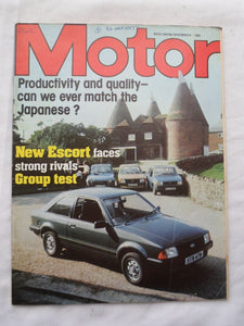 Motor magazine - 8 November 1980 - Escort group test