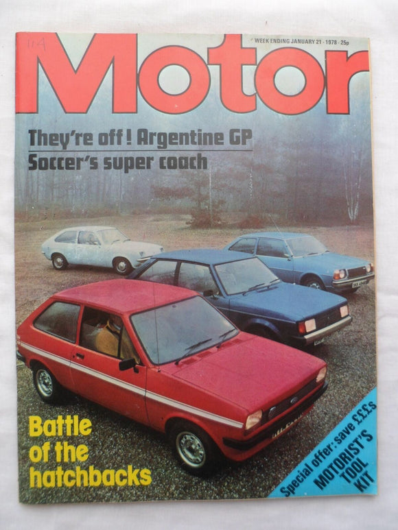 Motor magazine - 21 January 1978 - Battle of the hatchbacks