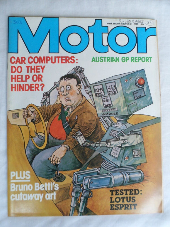 Motor magazine - 22 August 1981 - Lotus Esprit