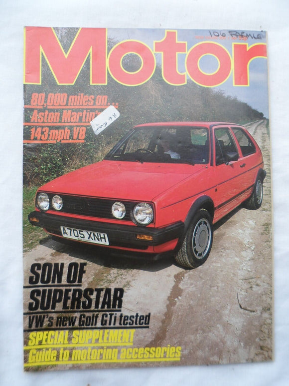 Motor magazine - 6 May 1984 - Aston Martin V8 - VW Golf Gti