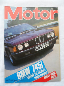 Motor magazine - 8 September 1984 - BMW 745i