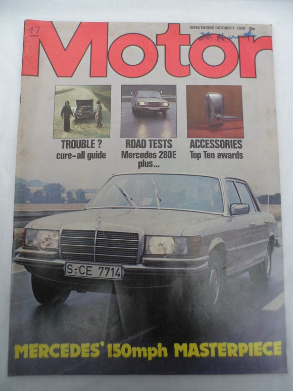 Motor Magazine - 9 Oct 1976 - Mercedes 450 SEL 6.9 - 200 - 280E