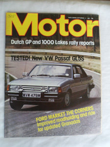 Motor magazine - 5 September 1981 - Ford Granada - Passat