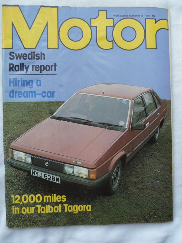 Motor magazine - 20 February 1982 - Talbot Tagora