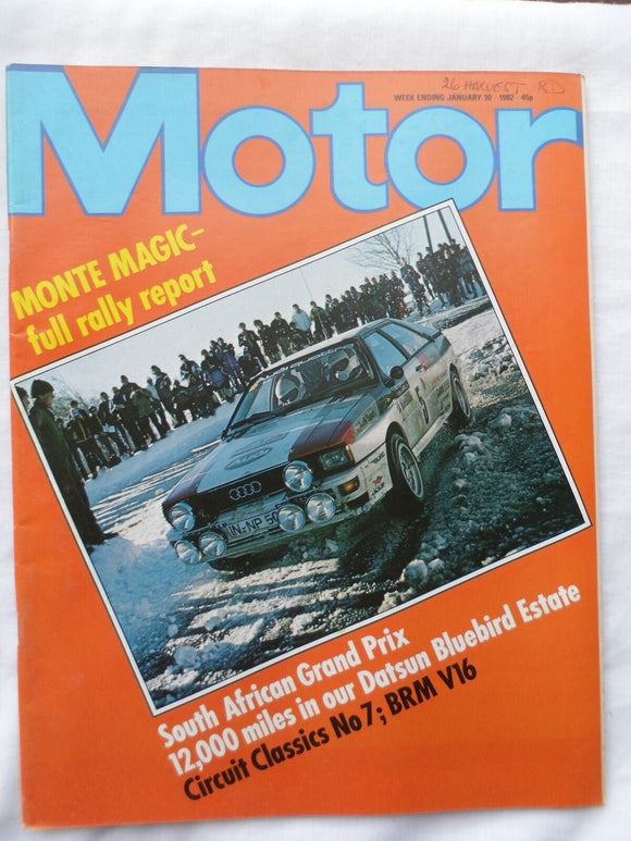 Motor magazine - 30 January 1982 - BRM V16