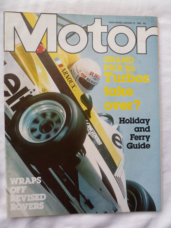 Motor magazine - 23 January 1982 - Rovers - Turbos take over