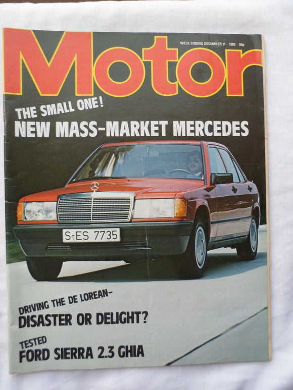 Motor magazine - 11 December 1982 - Sierra 2.3 - Mercedes