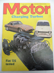 Motor Magazine - 28 Aug 1976 - Fiat 132 - Turbo tearaways