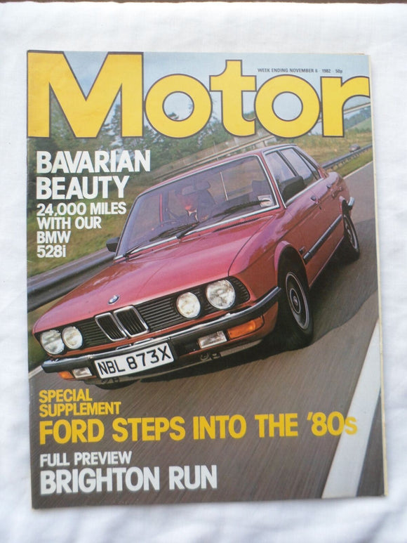 Motor magazine - 6 November 1982 - BMW 528i