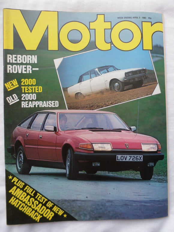 Motor magazine - 3 April 1982 - Rover 2000