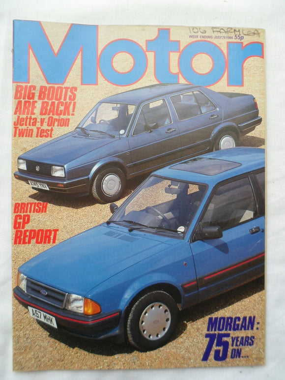 Motor magazine - 28 July 1984 - VW Jetta - Ford Orion