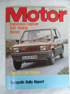 Motor magazine - 13 June 1981 - Fiat Panda - Kit car scene