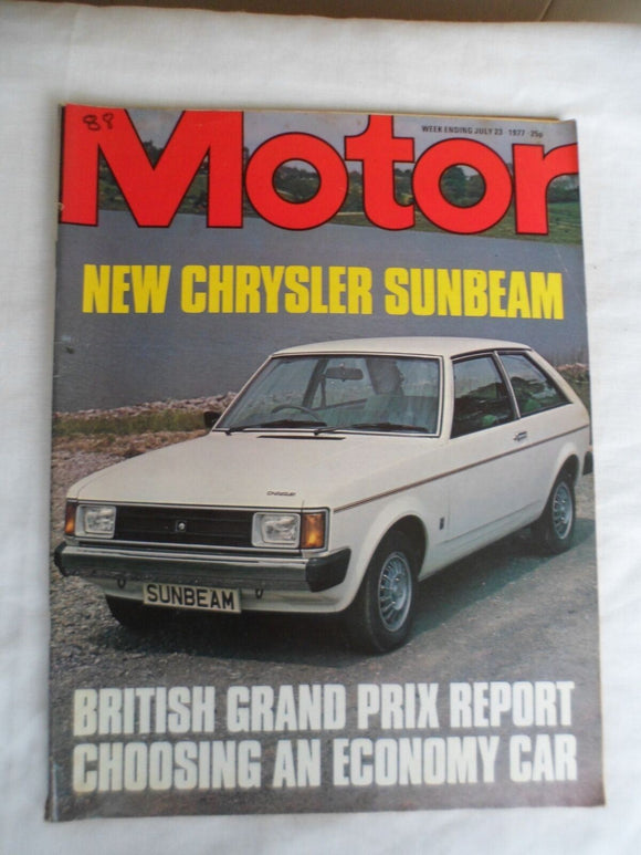 Motor magazine - 23 July 1977 - British Grand Prix