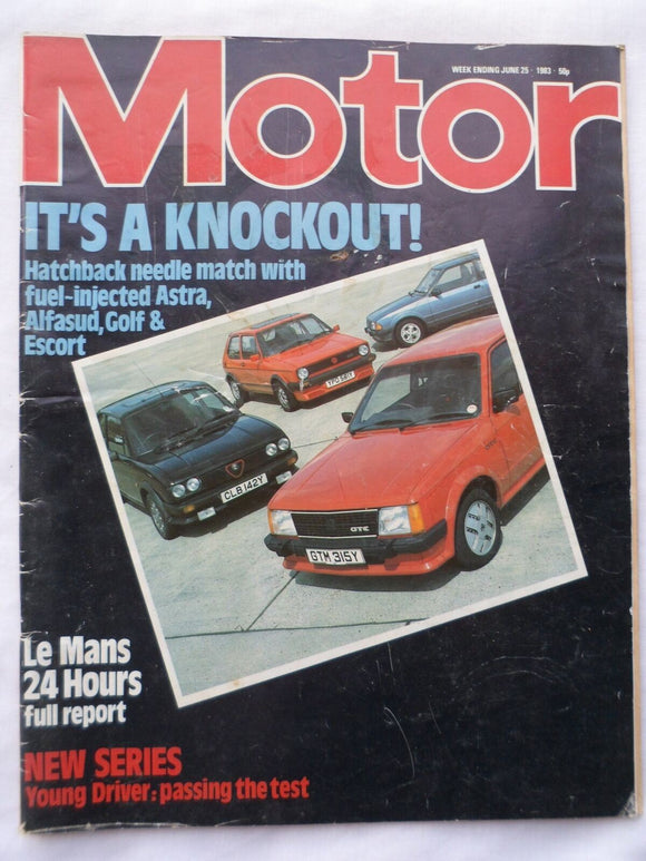 Motor magazine - 25 June 1983 - Hot Hatches