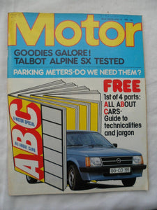 Motor magazine - 26 April 1980 - Talbot Alpine