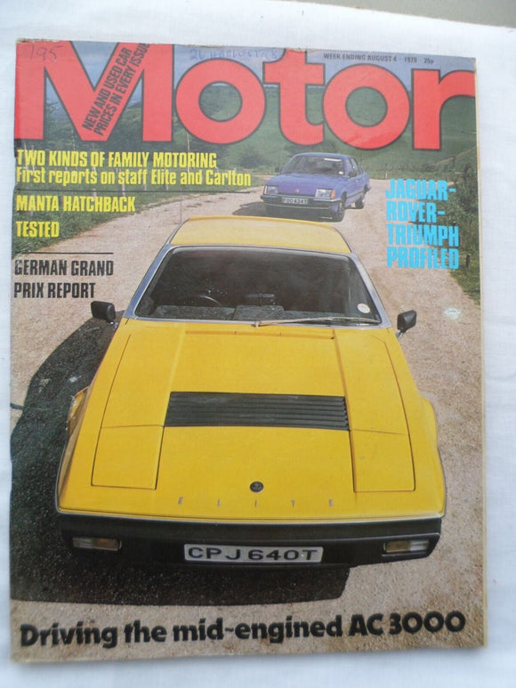 Motor magazine - 4 August 1979 - AC 3000