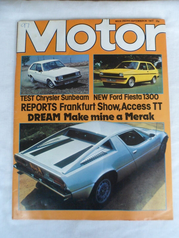 Motor magazine - 24 September 1977 - Merak