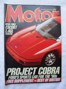 Motor magazine - 29 March 1986 - Ford Escort - Project Cobra Ford sports cars