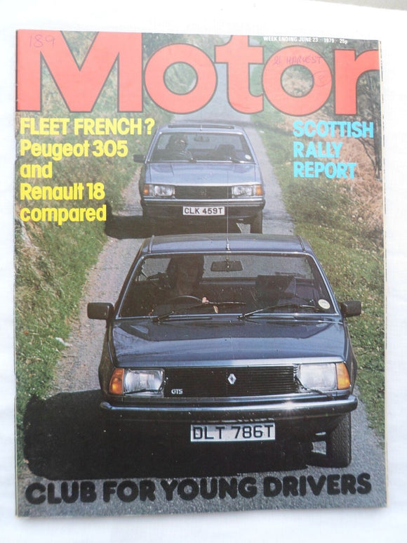 Motor magazine - 23 June 1979 - Renault 18 - Peugeot 305