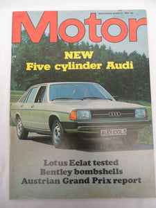 Motor Magazine - 21 Aug 1976 - Lotus Eclat - Bentley