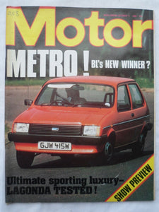 Motor magazine - 11 October 1980 - Aston Lagonda - Metro