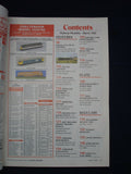 1 - Railway modeller - March 1993 - Contents page shown in photos