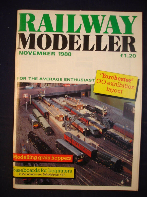 1 - Railway modeller - November 1988 - Contents page shown in photos