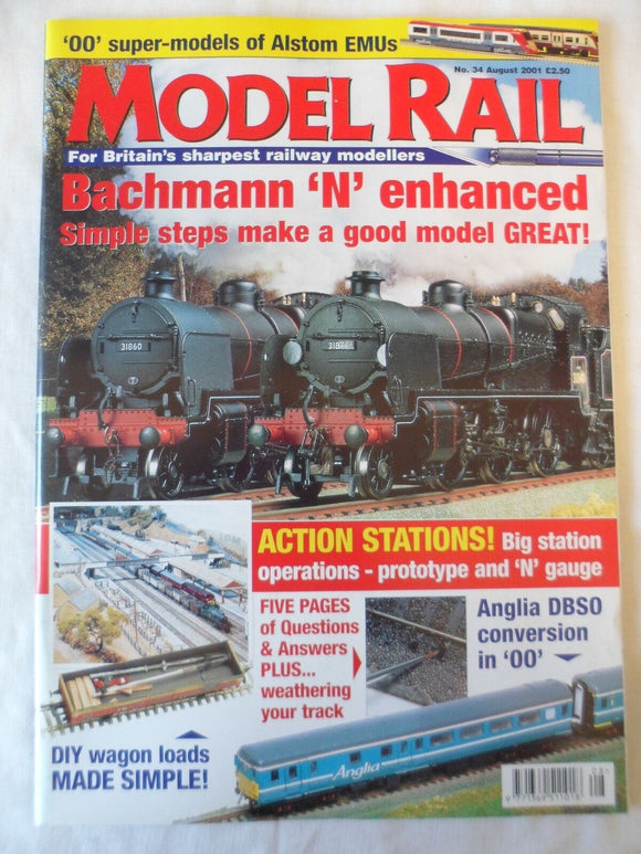 Model Rail - August 2001 - Weathering track - Wagon loads