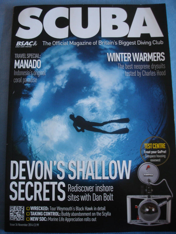 Scuba magazine Nov 2014 - Devon's shallow secrets