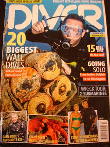 Diving Mag Diver Oct 2010 UK walls, Mozambique, Maldives, Br Columbia,