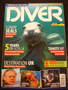 Diving Mag Diver Apr 2009 UK dives, Musgrave, Scylla, Rangiroa, Martin Clunes