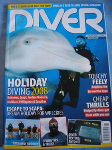 Diver mag - Jan 2008 - Scapa - Dolphins - diving tips and tricks