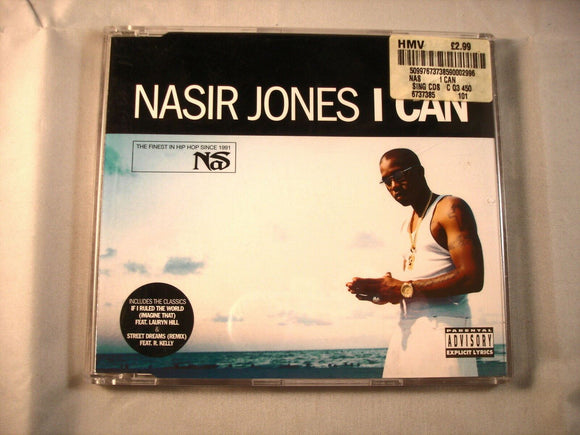 CD Single (B7) -  Nasir Jones ‎– I Can  - 6737385