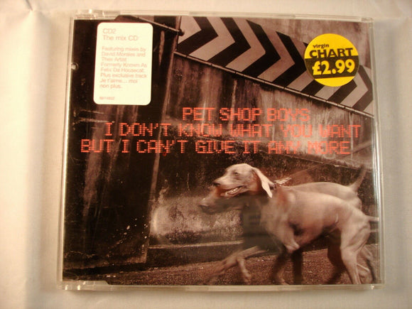 CD Single (B7) - Pet Shop Boys ‎– I Don't Know What You Want - 8874802