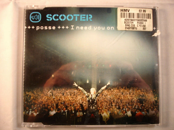 CD Single (B8) -  Scooter ‎– Posse (I Need You On The Floor)   - 0143775STU