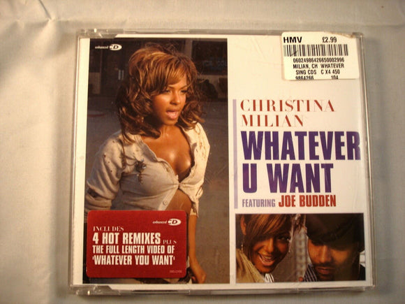 CD Single (B8) -  Christina Milian Ft. Joe Budden ‎– Whatever U want - 9864266