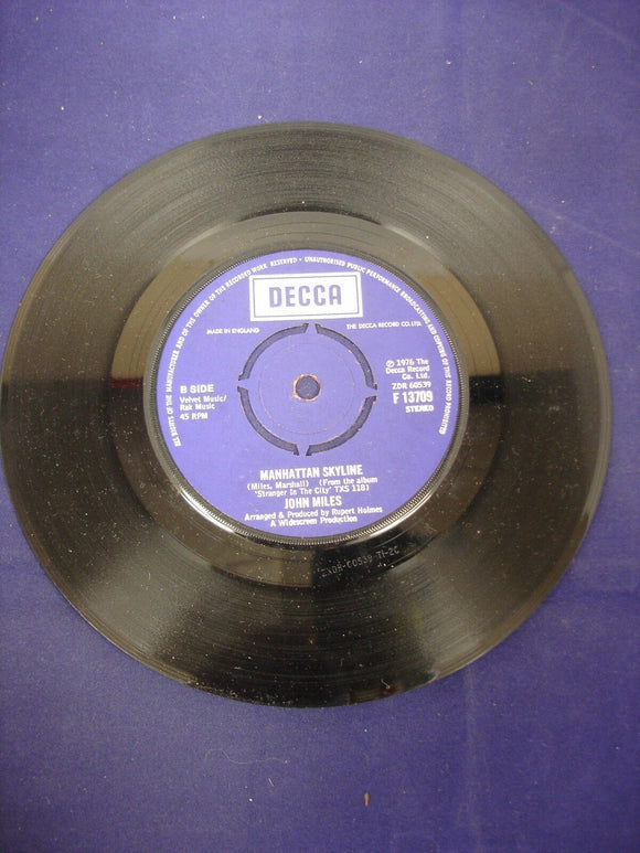 7'' Vinyl Single - John Miles ‎– Slow Down - F 13709