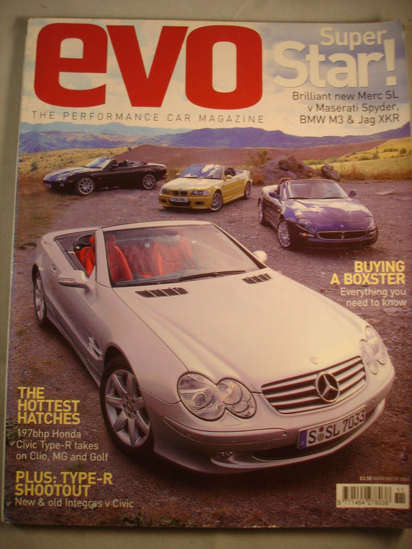 Evo Magazine # 37 - Boxster buying guide - Civic type R - Merc SL