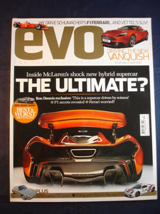 Evo Magazine # Dec 2012 - Mclaren - 911 - Aston Vanquish