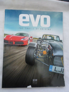 Evo Magazine issue # 239 - Caterham - Ferrari - AMG GT - R8 - F355 guide