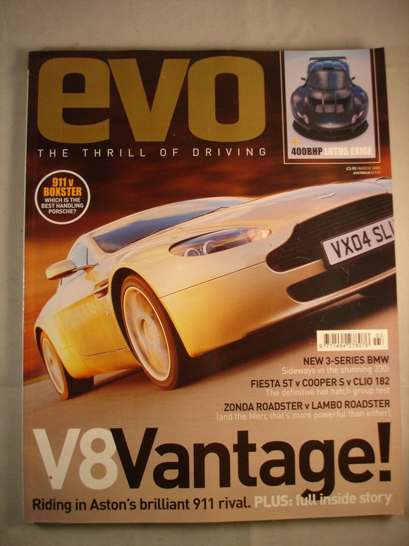 Evo Magazine # 77 - Aston V8 Vantage - Lotus Exige - Fiesta ST group test