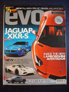 Evo Magazine # April 2011  - Jaguar XKR S - RCZ group test