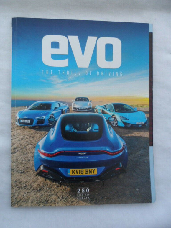 Evo Magazine issue # 250 - Vantage - R8 - 911 C4 - Exige - Mclaren